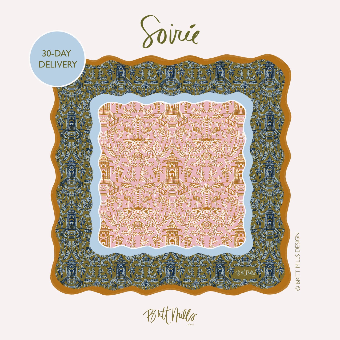 Britt Mills Design -  Mahjong Mats (Non-Neoprene): Soiree