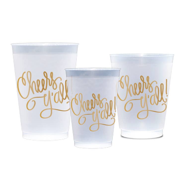 Cheers Y'all | FROST FLEX Cups - 20 oz (8 per package) - Natalie Chang