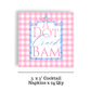 Mahjong Pink Plaid 24ct Cocktail Napkin Separates - Fabuplates