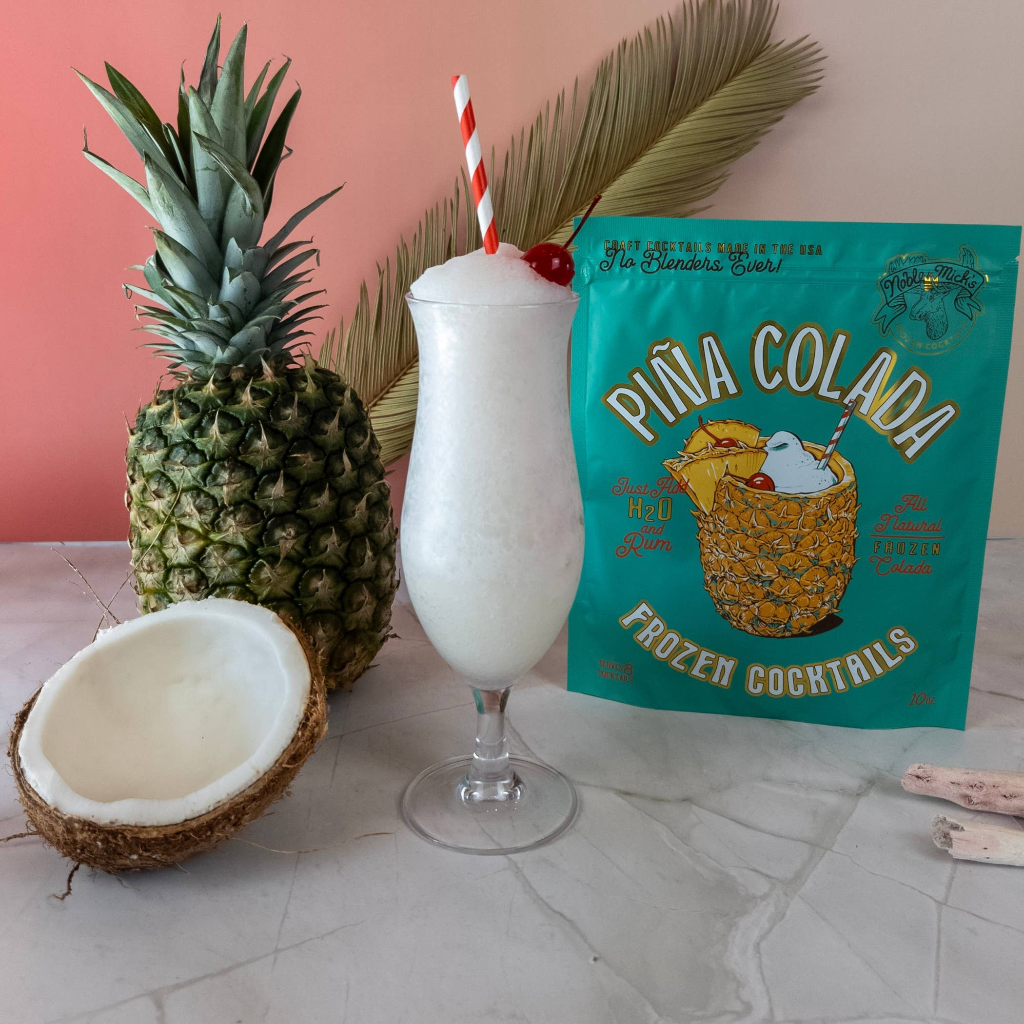 Noble Mick's - Craft Beverage Company - Pina Colada Frozen Cocktail -Just add Water + Rum