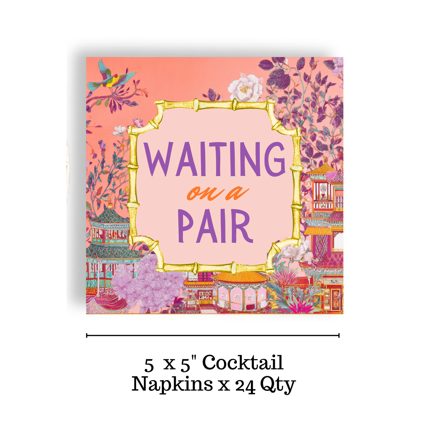 Mahjong "Waiting on a Pair" 24ct Cocktail Napkins - Fabuplates