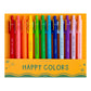 Happy Colors Crayon-Inspired Affirmations Pen Set of 12 - Callie Danielle