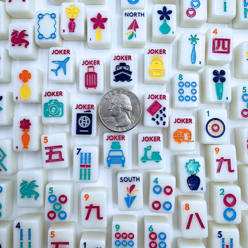 LIMITED TIME SALE - My Fair Mahjong - MINI ANYWHERE SERIES- Tiny Travel Mahjong Set