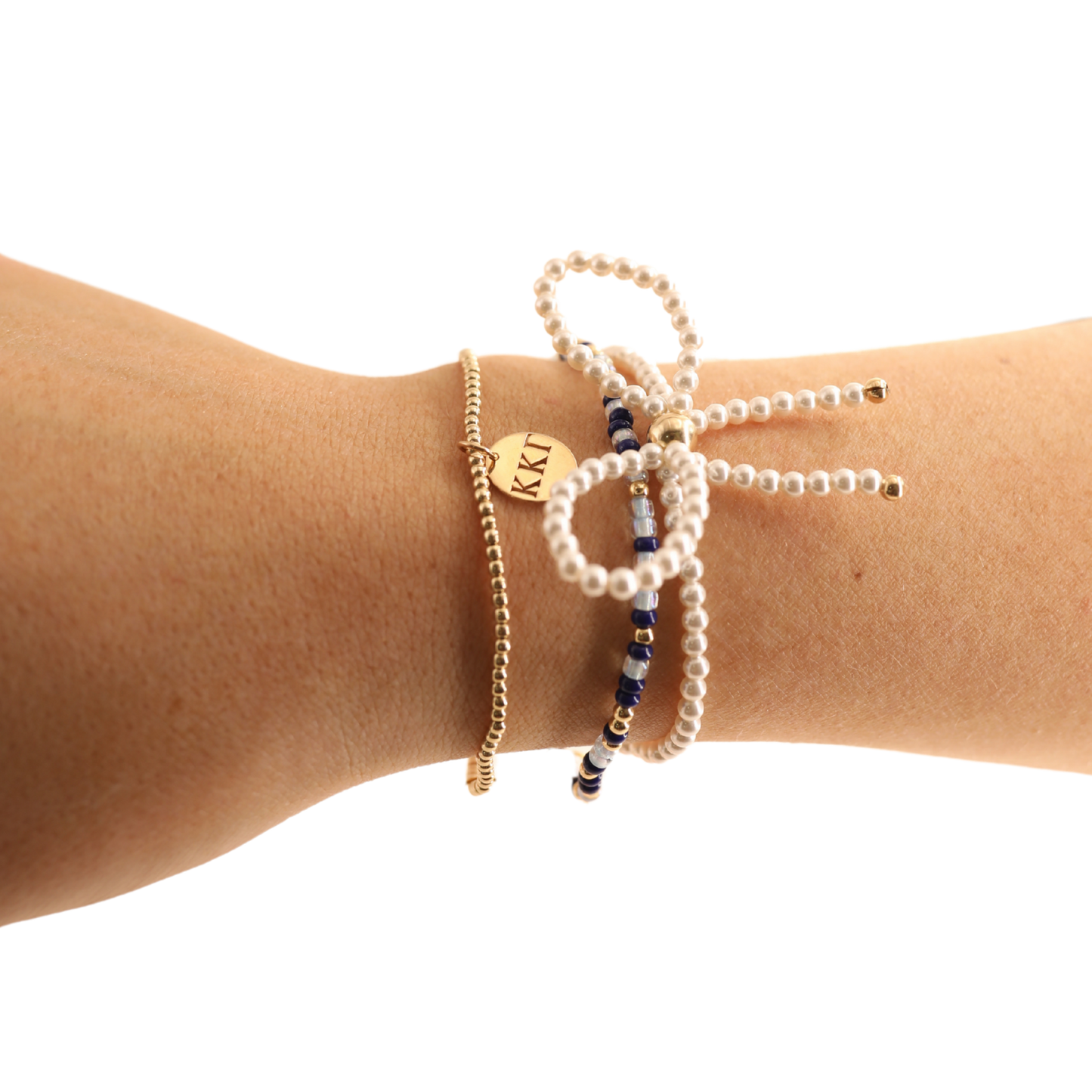 Beaded Blondes - Kappa Kappa Gamma Charm Bracelet: Standard 6.75 inch