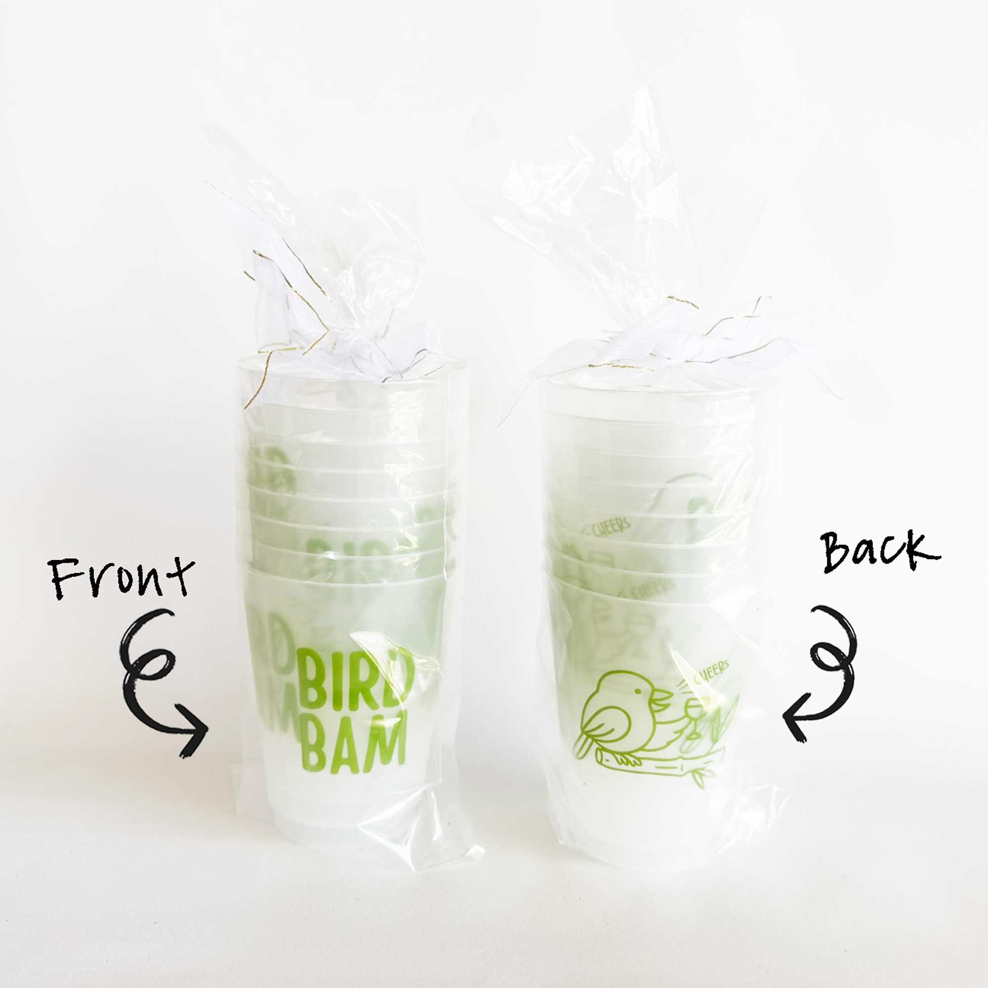 Two Funny Girls - Mahjong - Bird Bam Frosted Cup (8 ct bag)