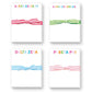 Donovan Designs - SORORITY GREEK RAINBOW MINI NOTEPAD: GAMMA PHI BETA