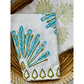 Mended - Table Throw - Peacock, Cactus & Surf