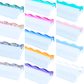 My Fair Mahjong - MAHJONG RACK PUSHER ADD ON-MAGNETIC | Premium Acrylic Set(4): Transparent-Wavy-Green