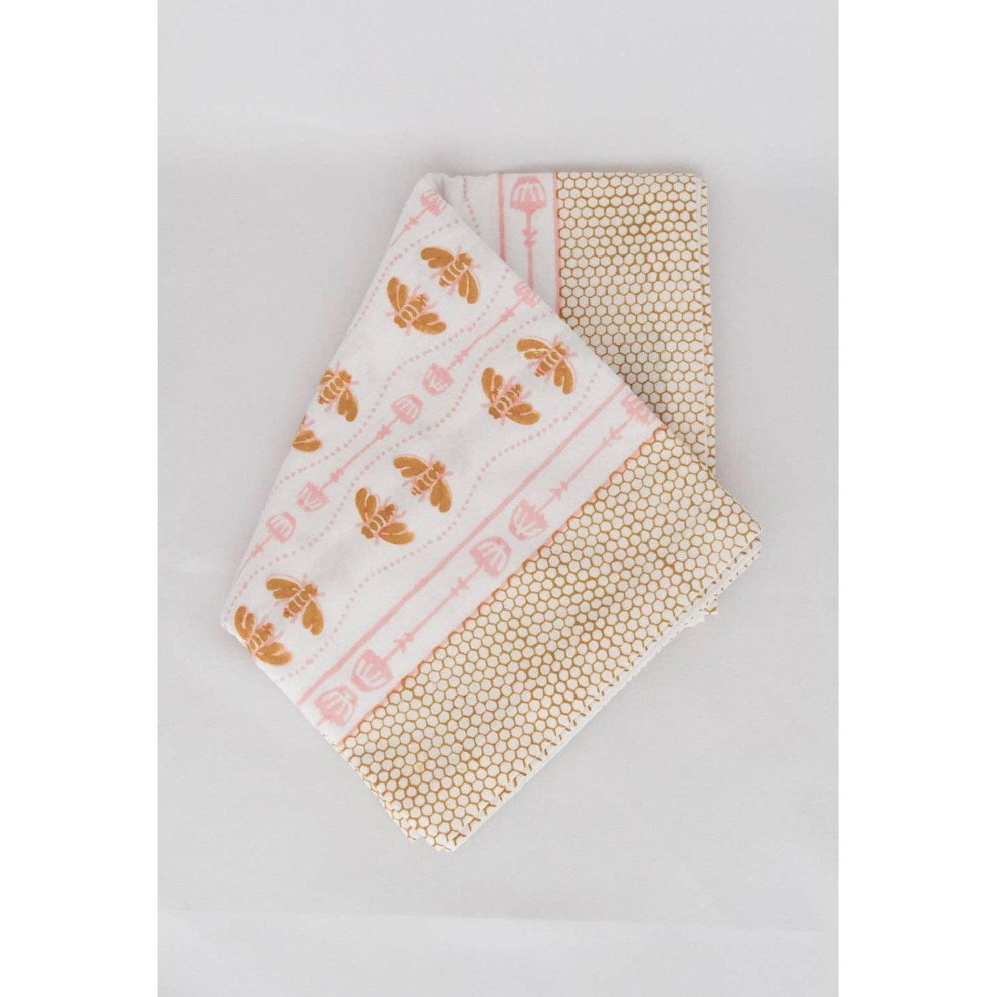 Mended - Table Throw - Honeybee - Rose & Mustard