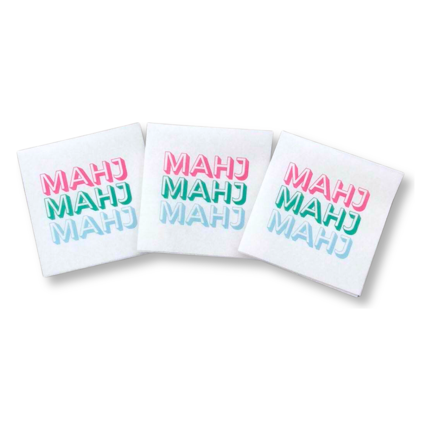 My Fair Mahjong - Mahj Mahj Mahj Cocktail Napkins - 50-Pack | 5'' x 5''