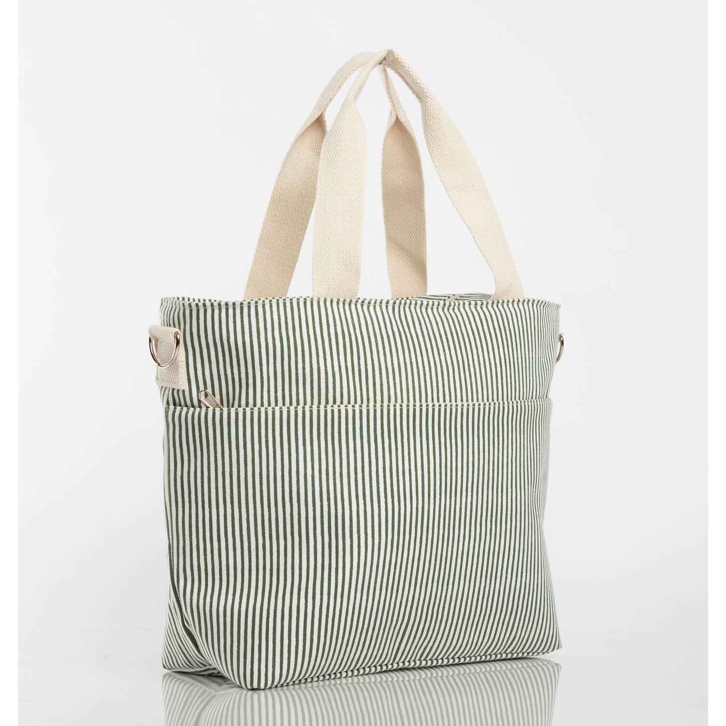 CB STATION - Stripes Cooler Tote: Gray