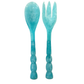 Laura Park Designs - Bermuda Salad Servers, SumnerEdit: Blue