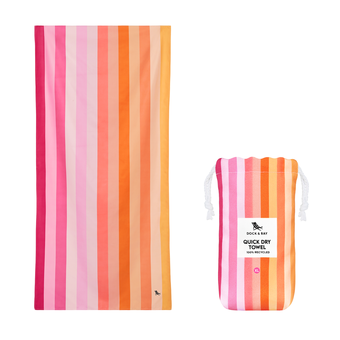 Quick Dry Towels  Miami Sorbet: Large (160x90cm)