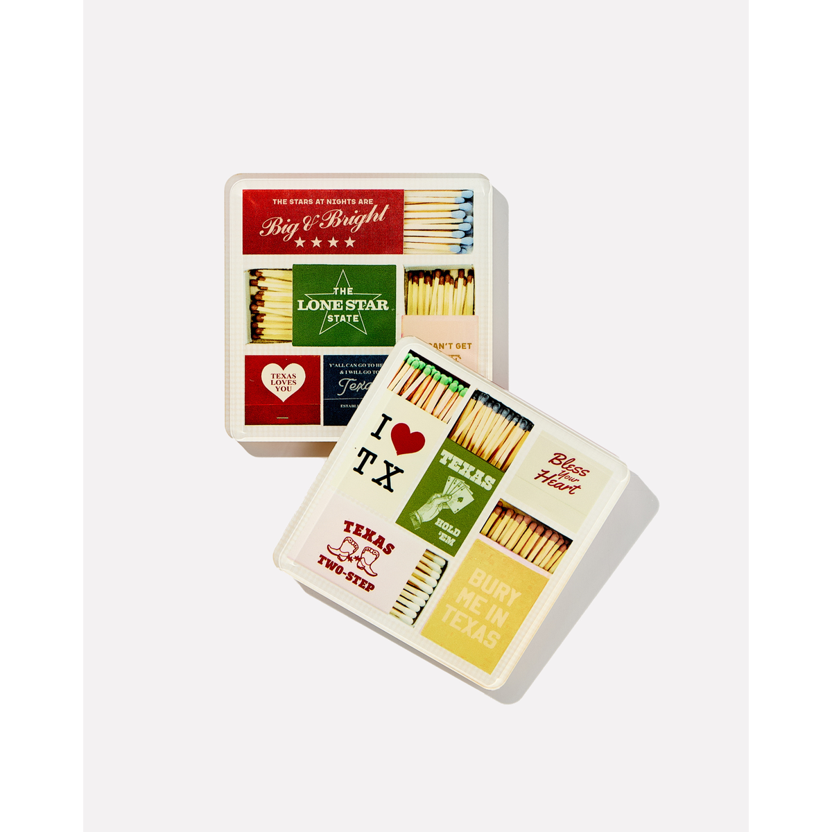 Texas Matchbook Coaster Set