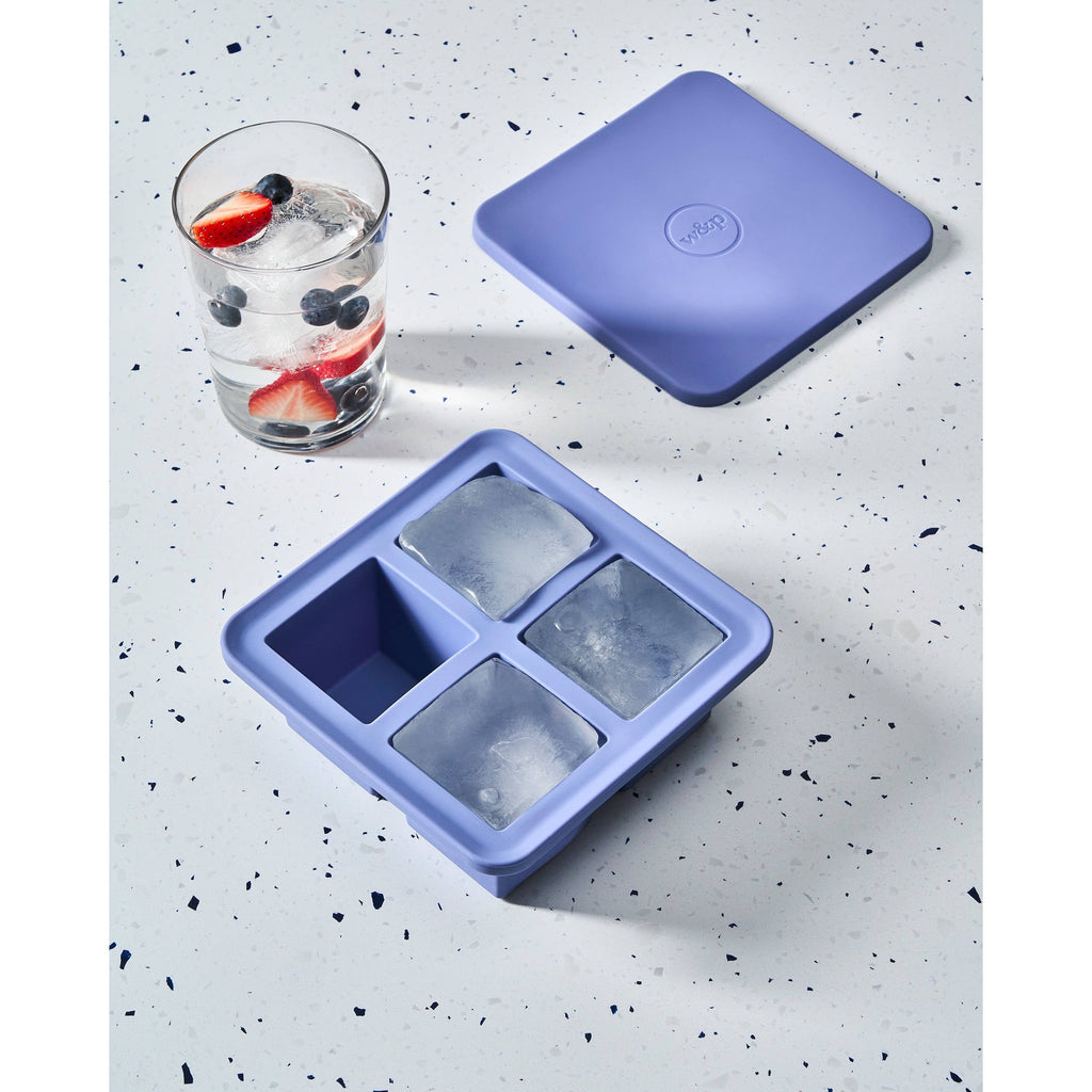 Extra Large XL Cocktail Cube Silicone Ice Tray: Charcoal