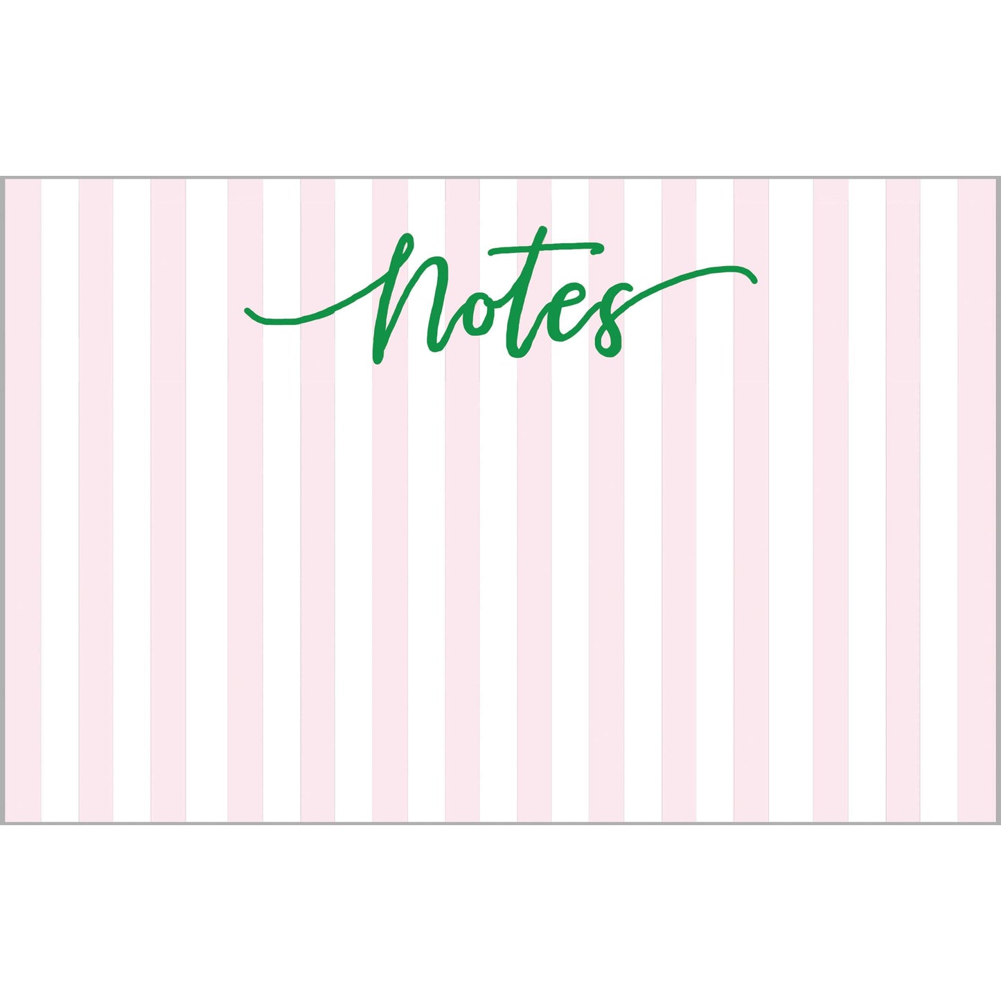 Cabana Stripe "Notes" Slab Notepad | Pink
