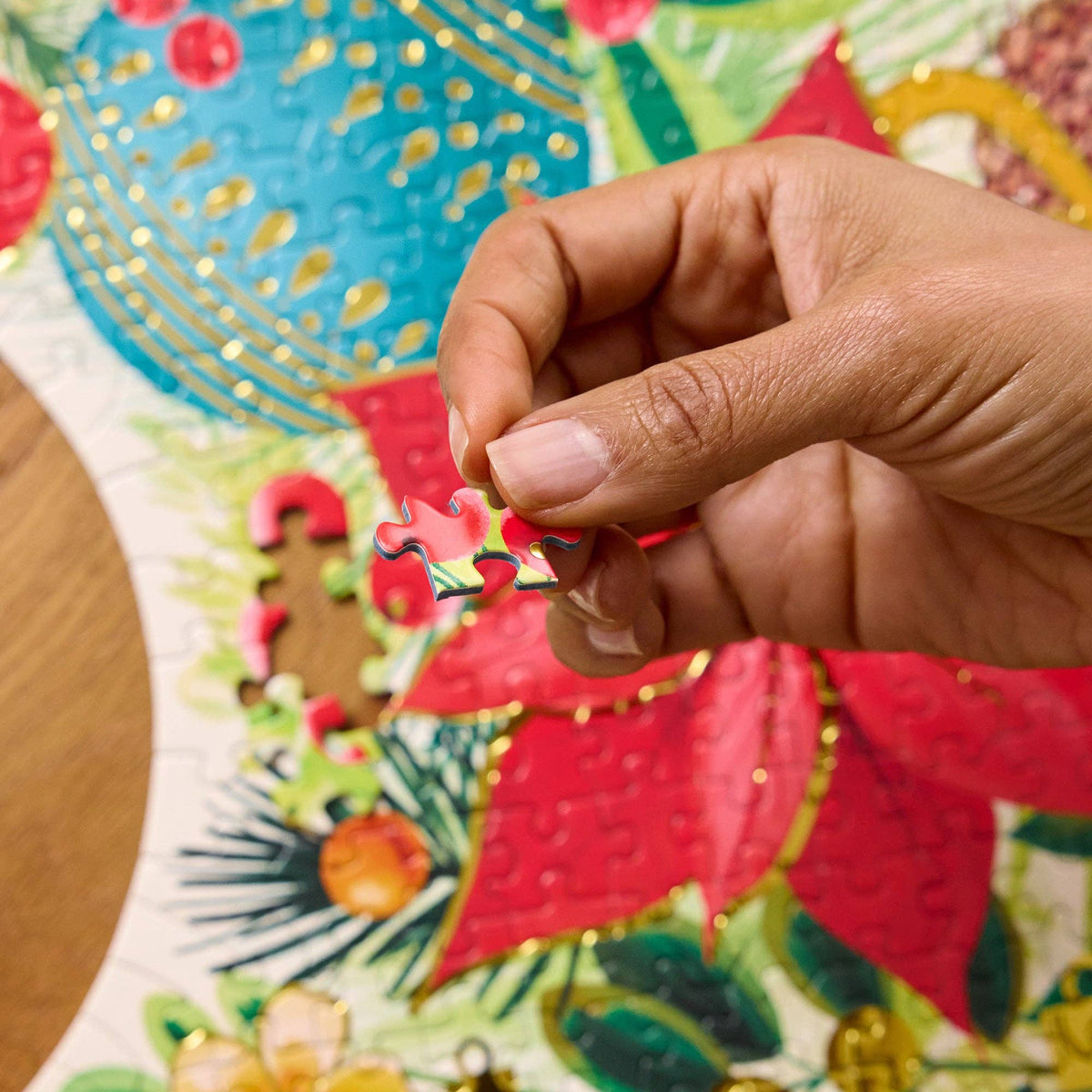 Holiday Wreath Christmas Puzzle