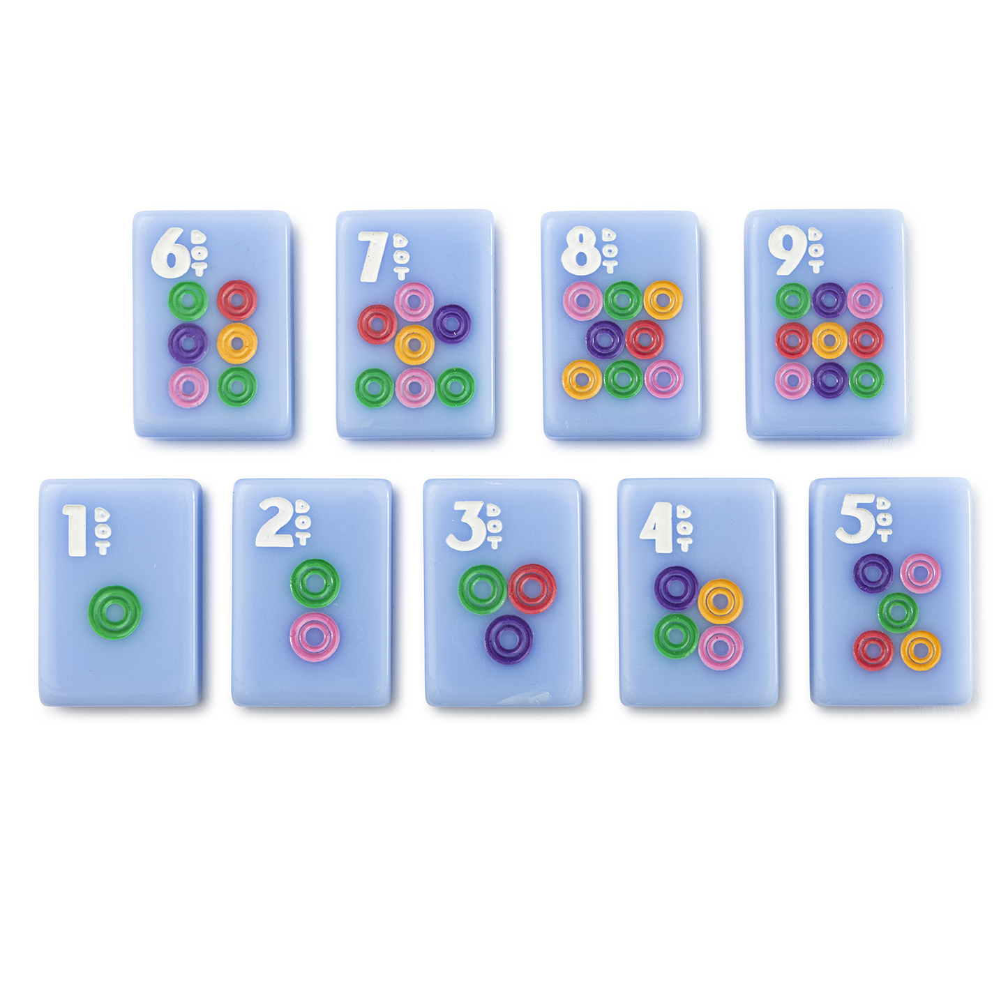 Amahj Line - Signature Engraved Tile Set- Blue