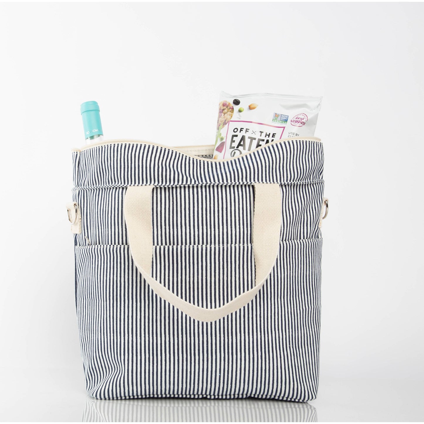 CB STATION - Stripes Cooler Tote: Navy