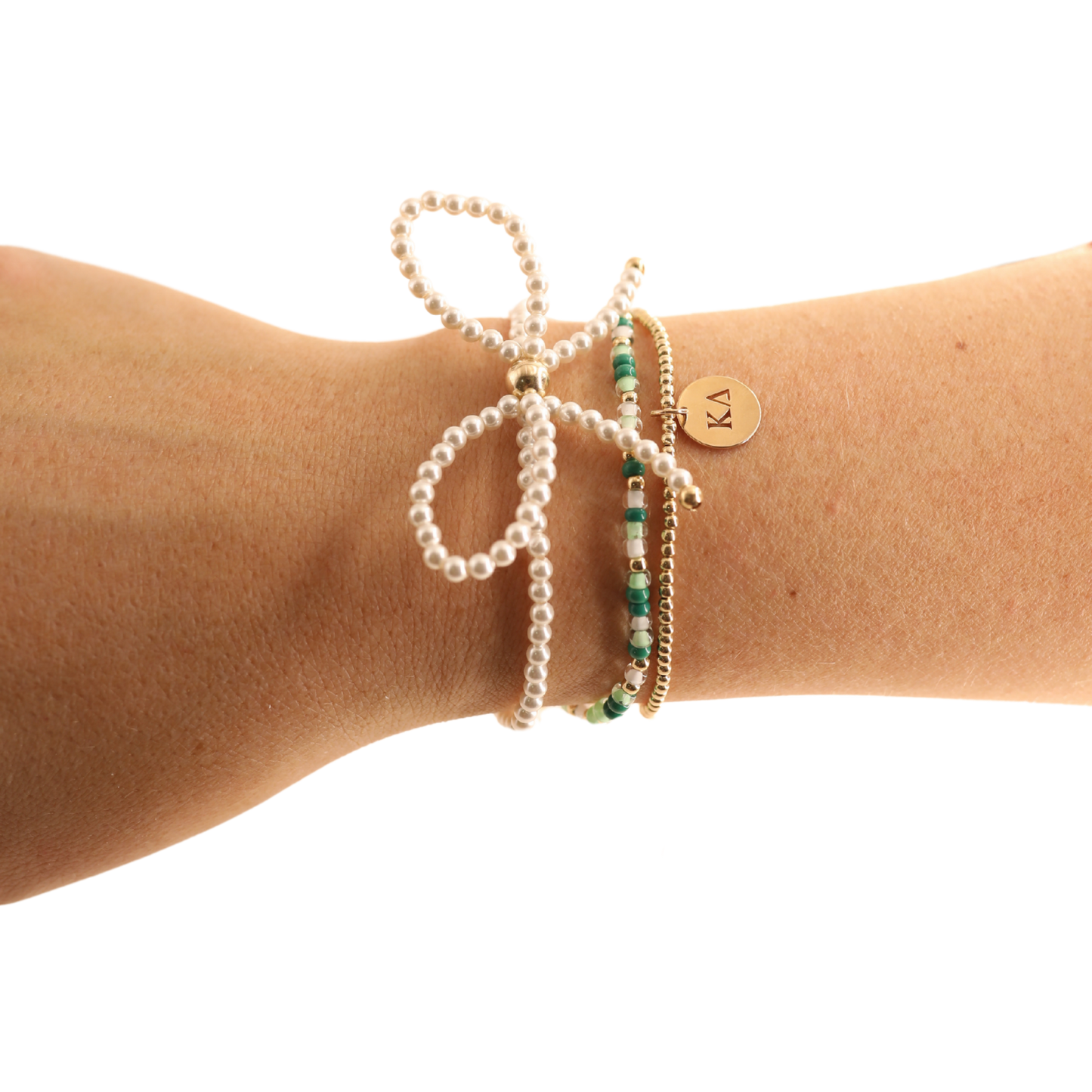 Beaded Blondes - Kappa Delta Charm Bracelet: Standard 6.75 inch