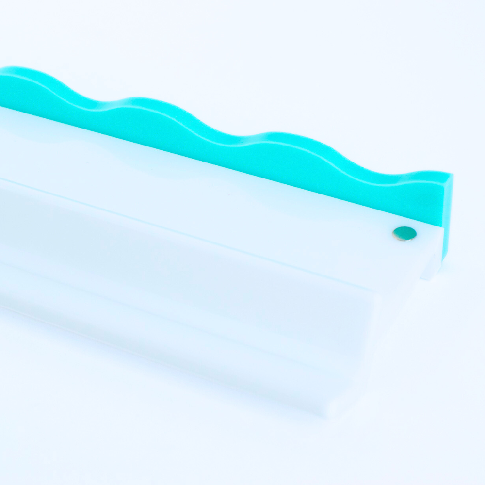 My Fair Mahjong - MAHJONG RACK PUSHER ADD ON-MAGNETIC | Premium Acrylic Set(4): Transparent-Wavy-Green