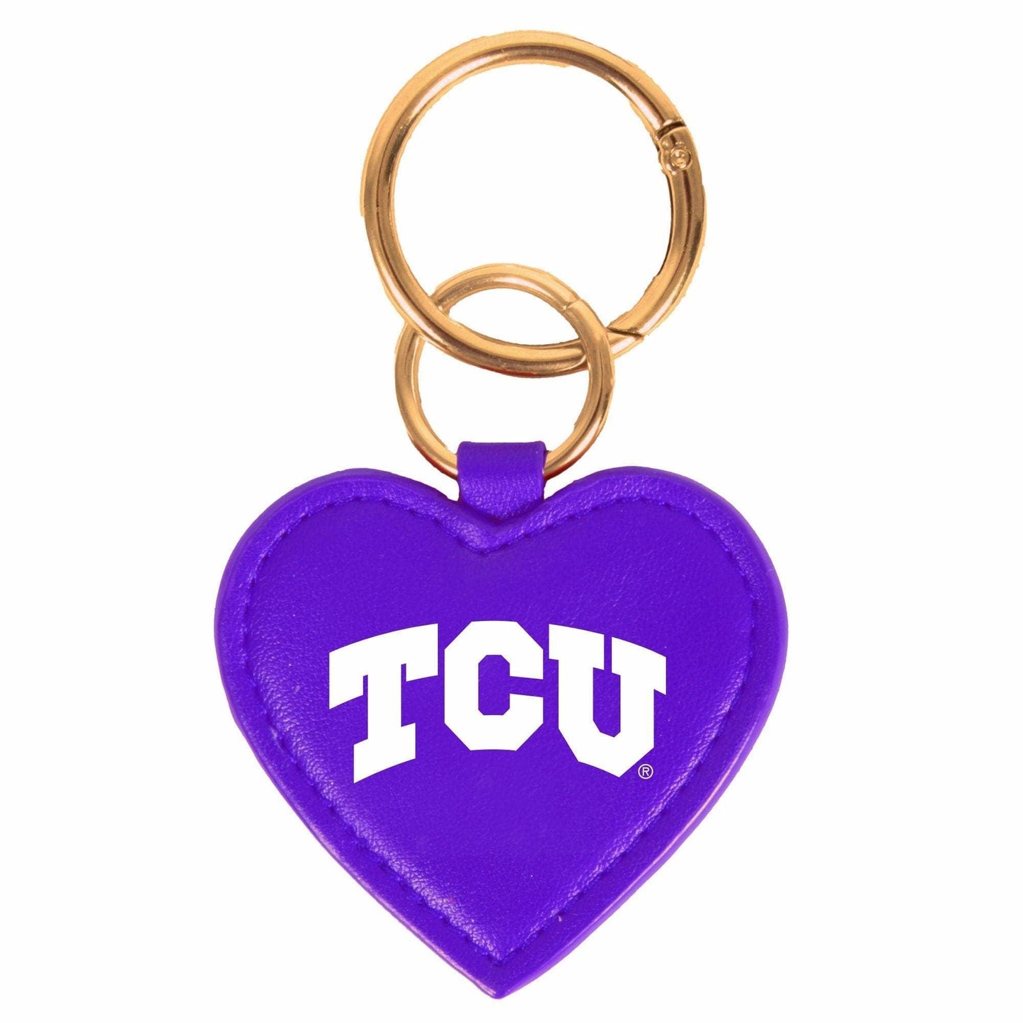 TCU Horned Frogs Heart Purse Charm/ Key Ring by Desden