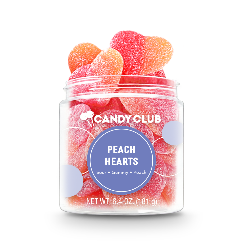 Peach Hearts Candy