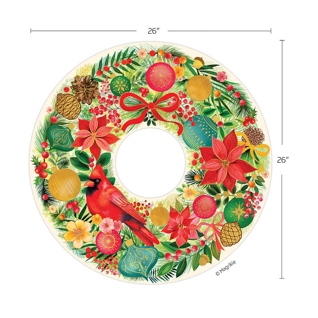 Holiday Wreath Christmas Puzzle