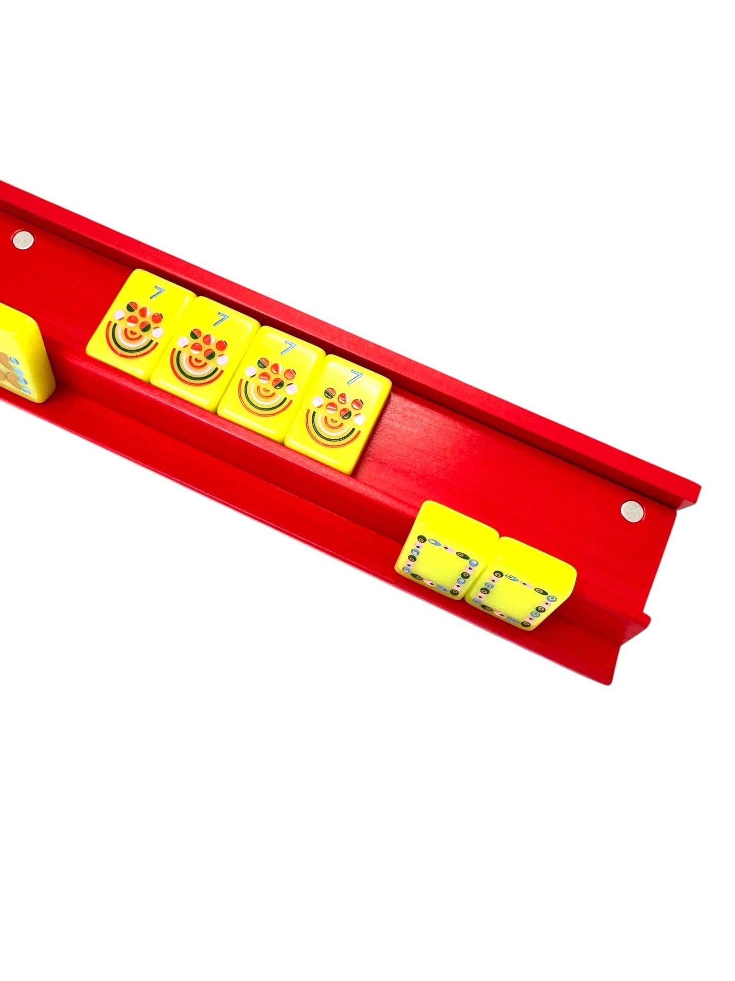 Peace Love Mahjong - Mahjong Racks & Pushers (Set of 4): Red