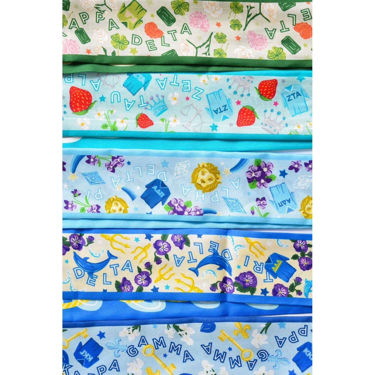 Saturday Silks - Kappa Kappa Gamma Skinny Scarf