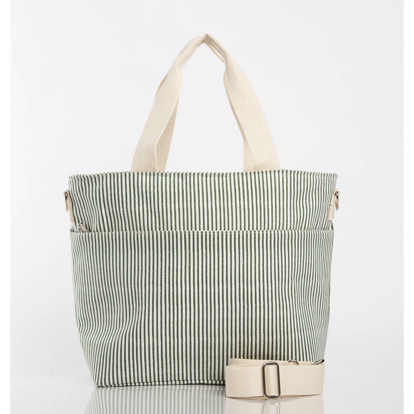 CB STATION - Stripes Cooler Tote: Gray