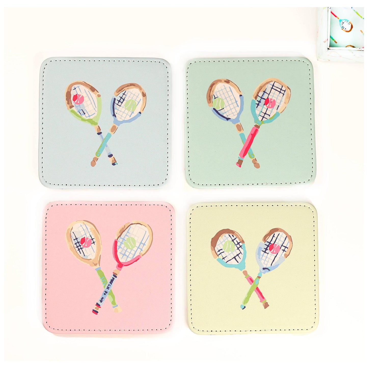 Serve It Up Tennis Coasters Set of 4
