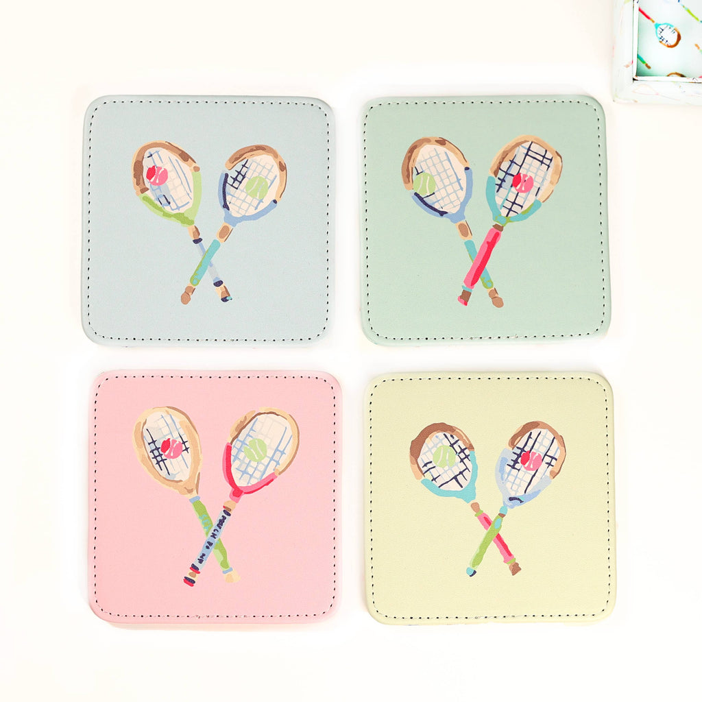 Serve It Up Tennis Coasters Set of 4