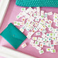 Peace Love Mahjong - Card Clutch: Hunter Green