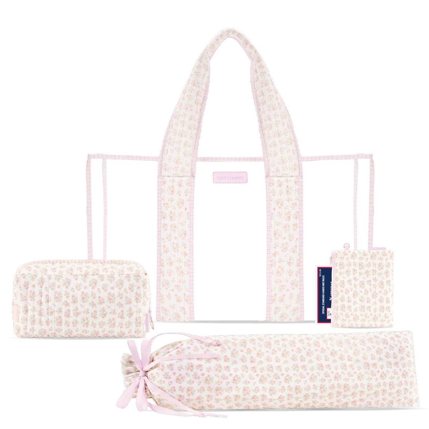 Case-Mate - Case-Mate Mahjong Jelly Tote Set: Quilted Ditsy Floral