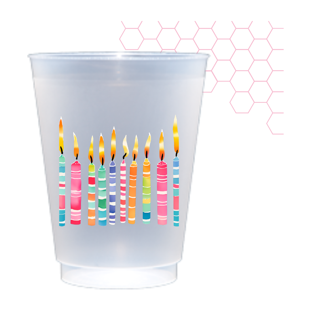 Make a Wish Shatterproof Frost Flex | set of 8 | Birthday