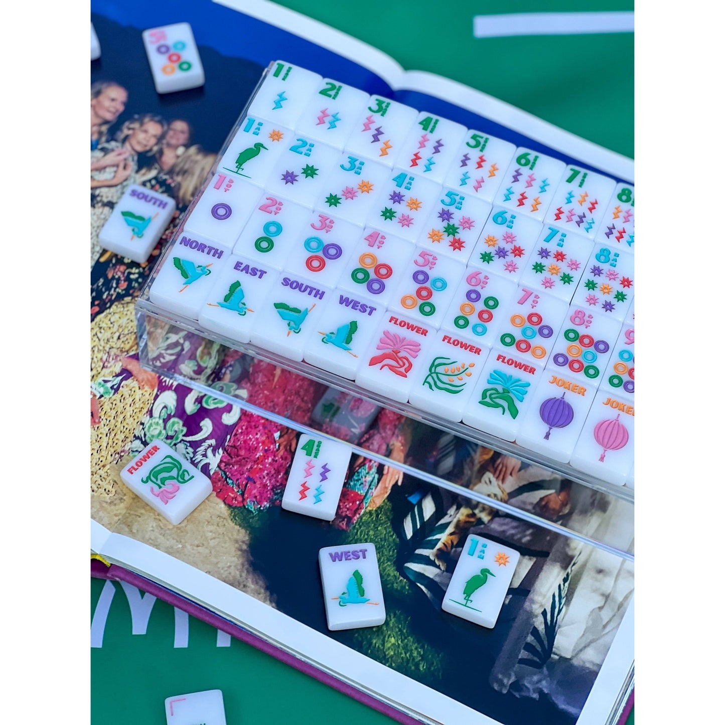 Amahj Line - White Multi- Signature Engraved Tile Set