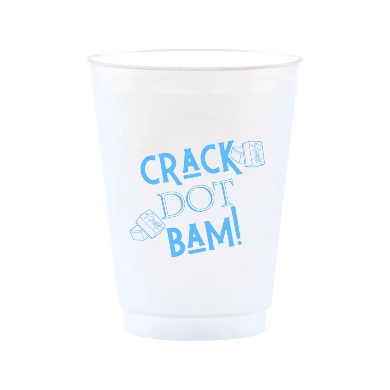 Crack Dot Bam Mahjong Reusable Frost Flex Cups