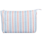 Medium Tyvek® Zipper Pouch | Blue Gingham