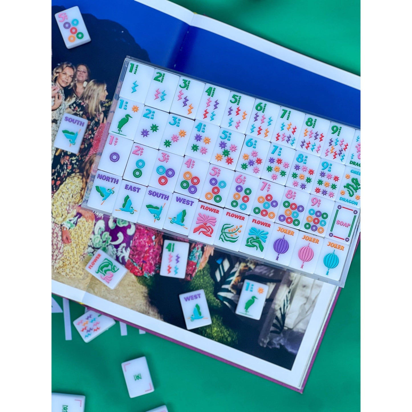 Amahj Line - White Multi- Signature Engraved Tile Set