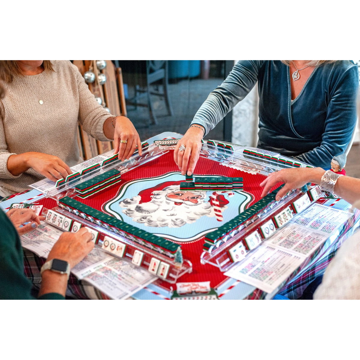 Anders Ruff Design Co. - Santa's Mahjong Mail Mahjong Mat