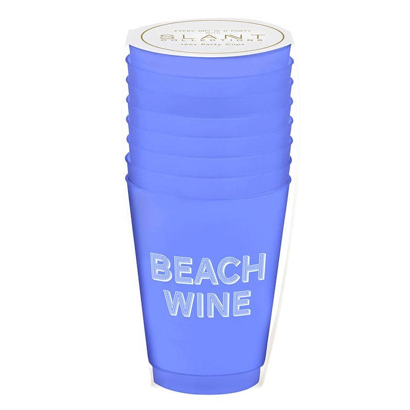 Slant Collections by Creative Brands - Frost Cups - Beach Wine - 8ct: 16 oz, 4.5" h