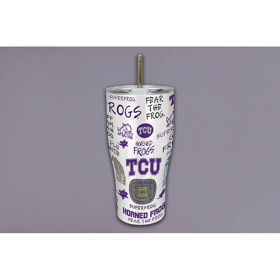 TCU Icon Metal Tumbler