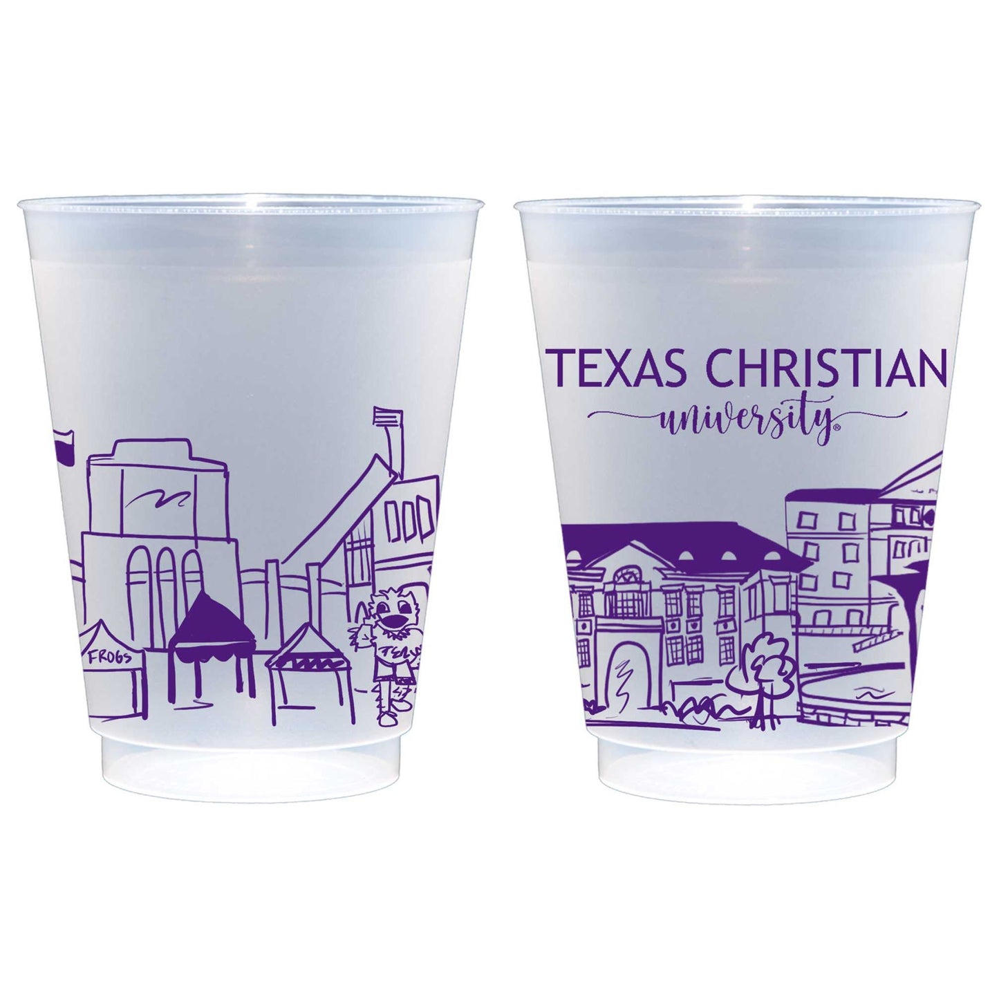 Shatterproof Cup 10 Pack {Texas Christian University - TCU}