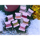Enamel Stretch Bracelets - Team Spirit -Set of 3-Asst Colors: Purple + White