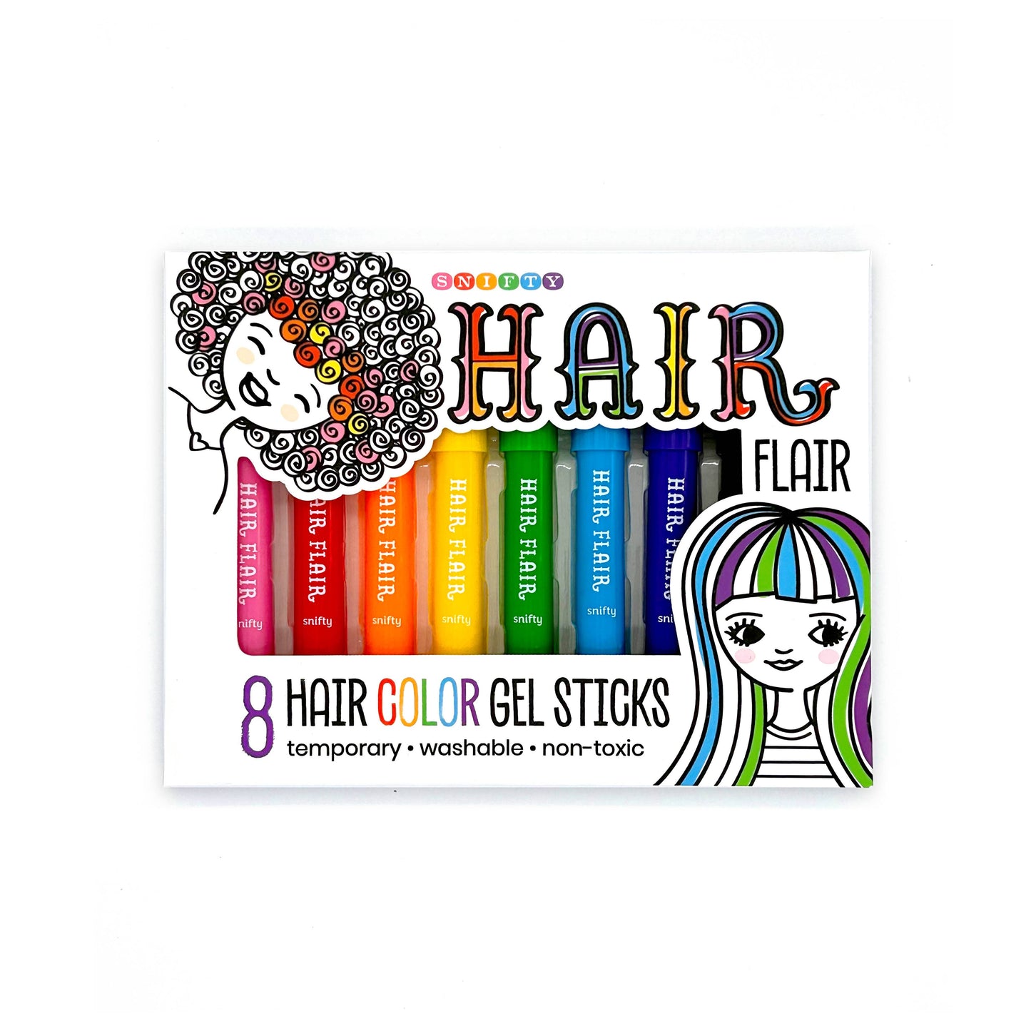 SNIFTY - HAIR FLAIR - Hair Color Gel Sticks Set of 8