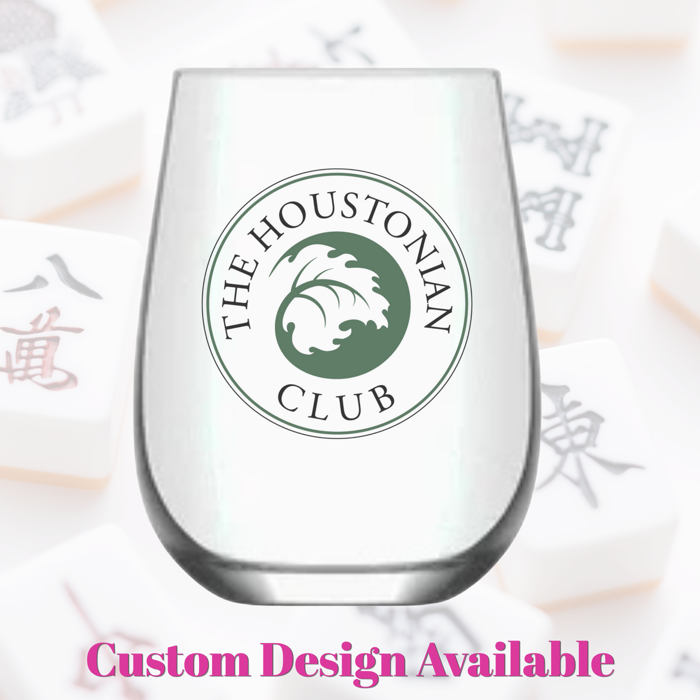 Fabuplates - Mahjong Stemless 4 ct VARIETY Gift Set Plastic Wine Glasses