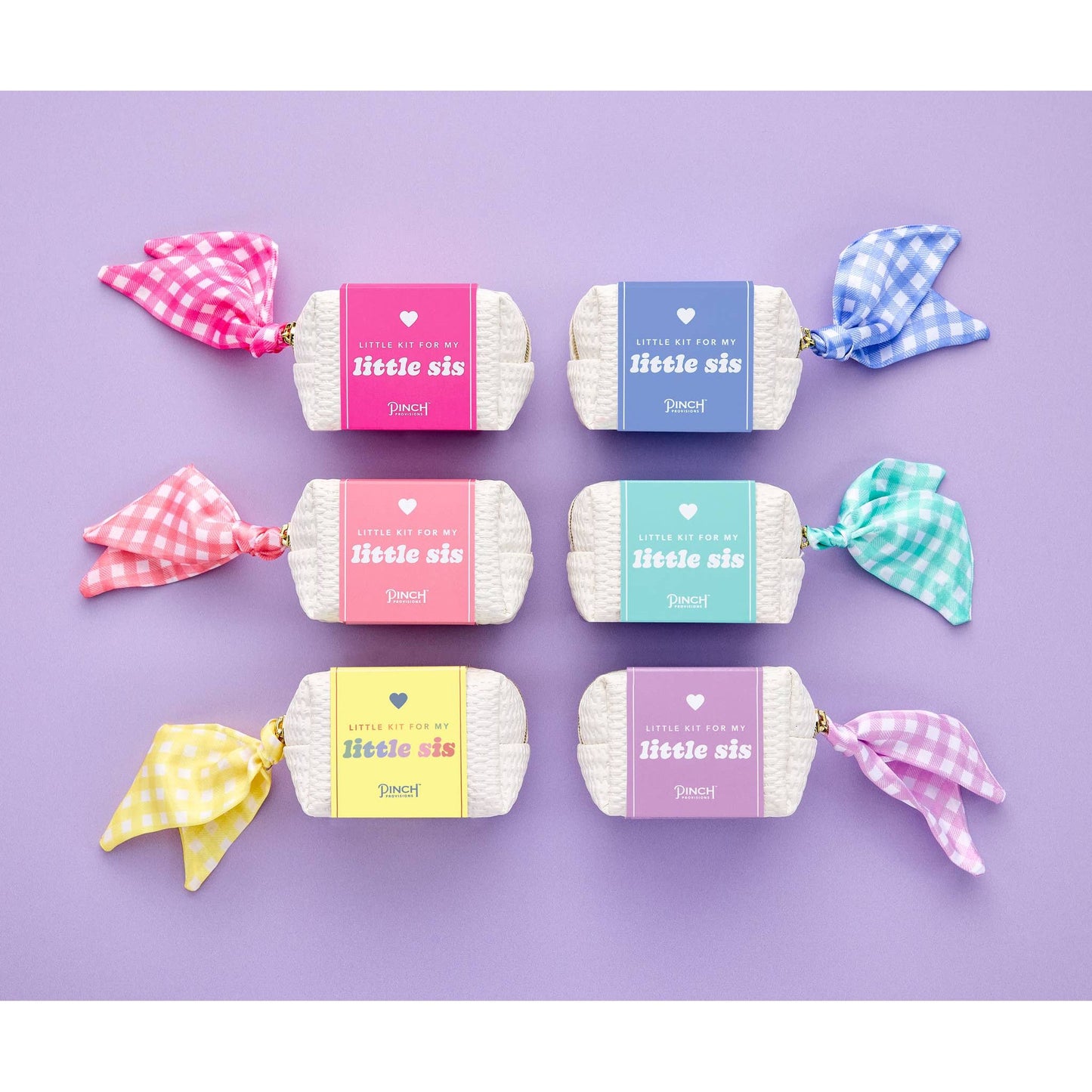 Sorority Little Sis Minimergency Kit: Purple Gingham