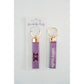 Gracefully Made Art - Sigma Kappa Embroidered Keychain, Sorority