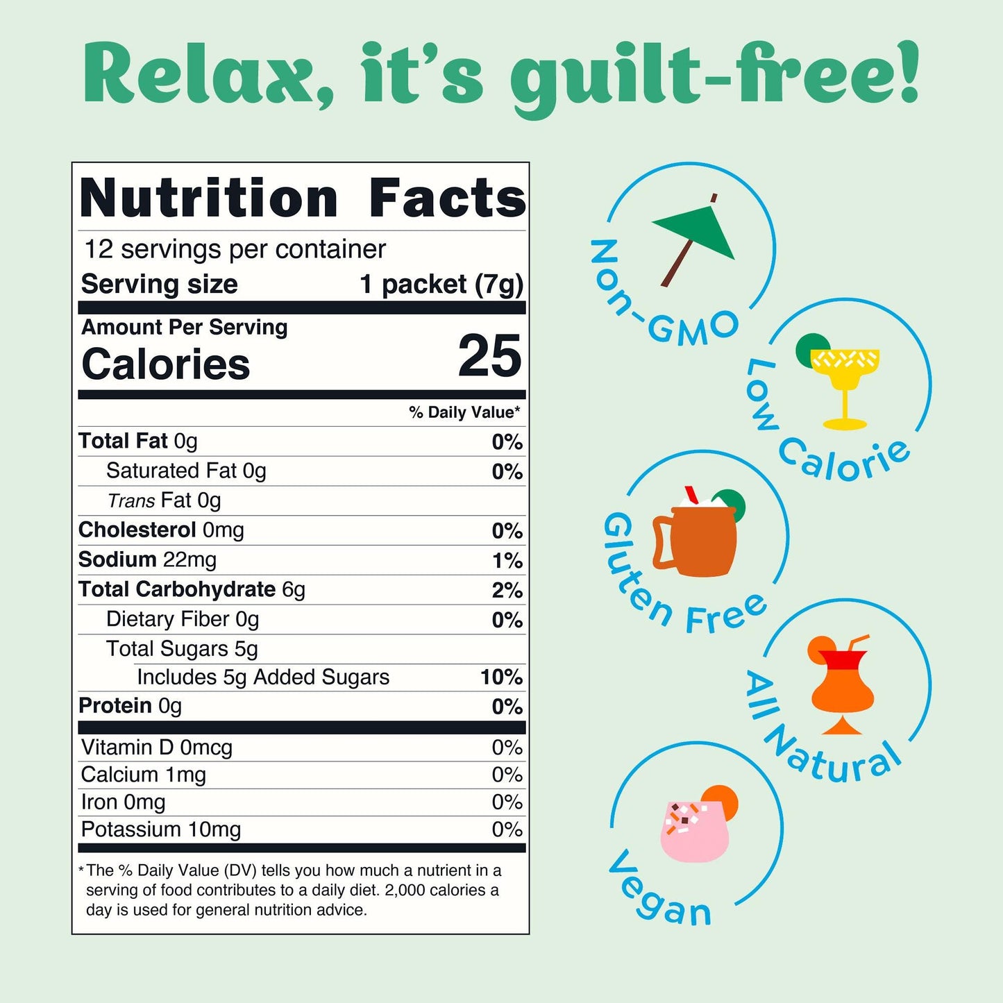 Classic Margarita Cocktail Mixer - 12 Serving Multipack